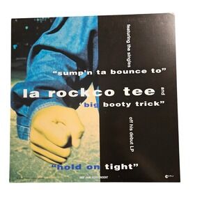 La Rockco Tee Hold On Tight 1994 Promo Flat Poster 12x12 Double‎ Sided Original